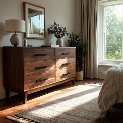 The Astoria Solid Wood Dresser – Handcrafted Bedroom Storage with Timeless Design