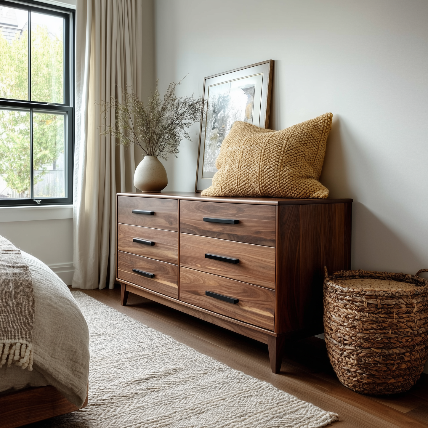 The Astoria Solid Wood Dresser – Handcrafted Bedroom Storage with Timeless Design