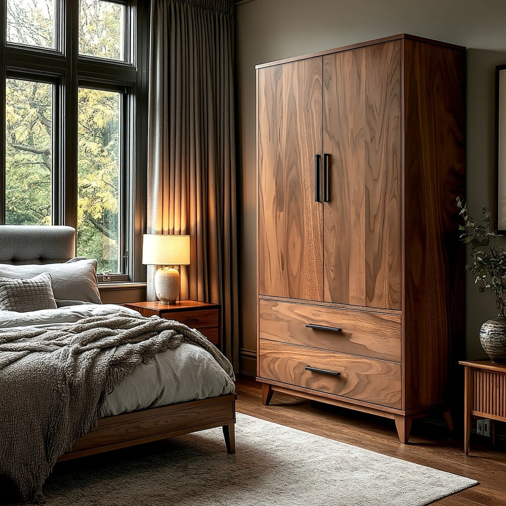 The Astoria Solid Wood Armoire – Handcrafted Bedroom Storage with Timeless Design