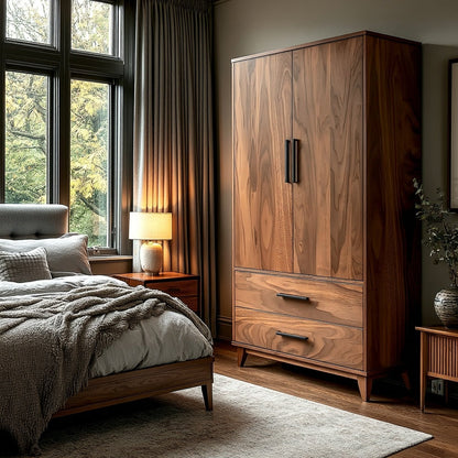 The Astoria Solid Wood Armoire – Handcrafted Bedroom Storage with Timeless Design