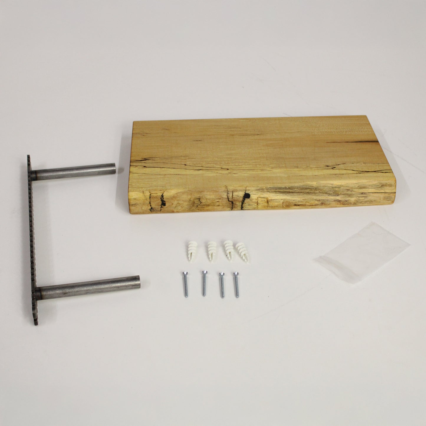 Live Edge Maple Wood Shelf – Handcrafted Natural Wall Shelf with Organic Design