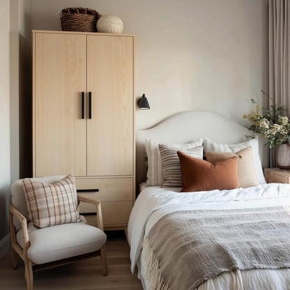 The Astoria Solid Wood Armoire – Handcrafted Bedroom Storage with Timeless Design