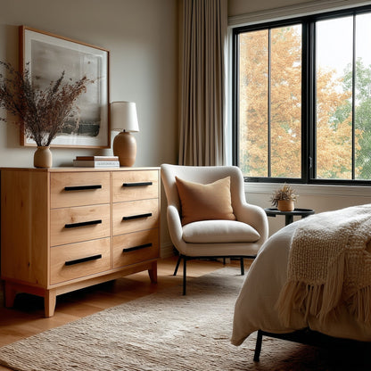 The Astoria Solid Wood Dresser – Handcrafted Bedroom Storage with Timeless Design
