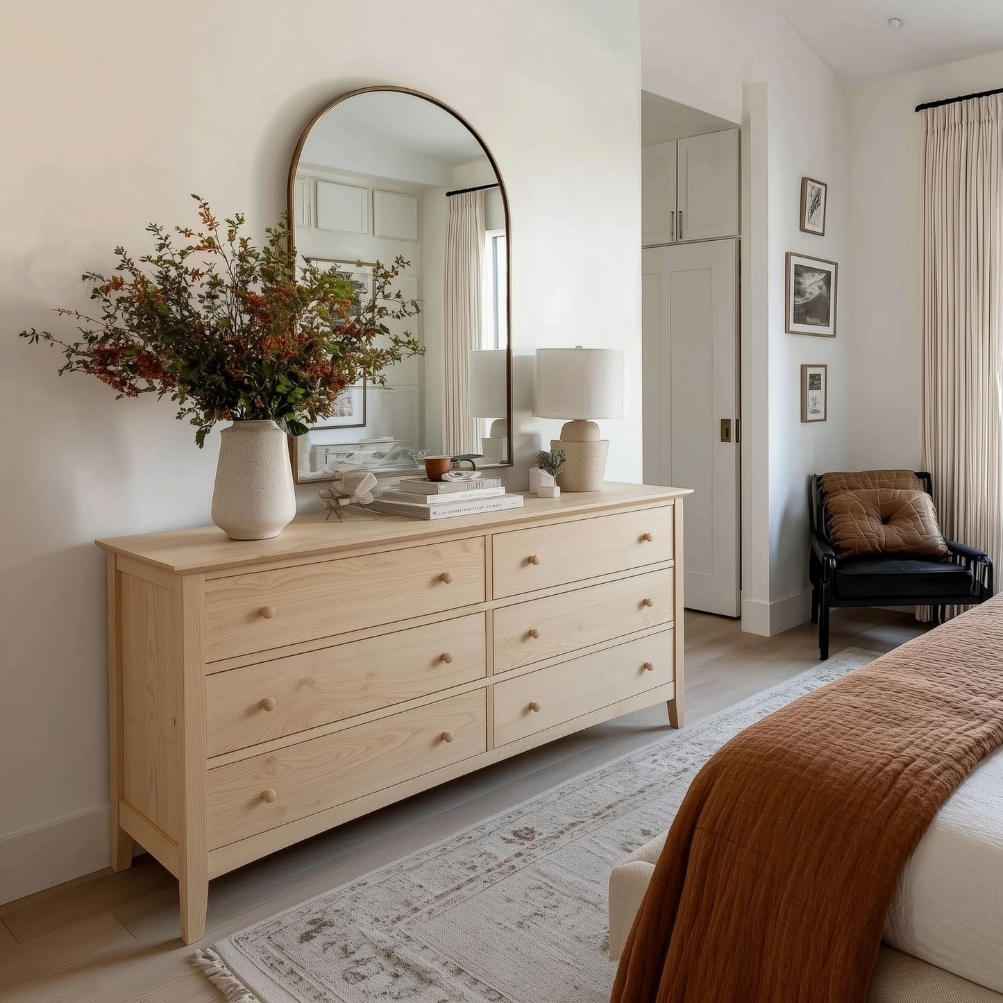 The Fairmont Solid Wood Dresser – Handcrafted Bedroom Storage with Classic Design
