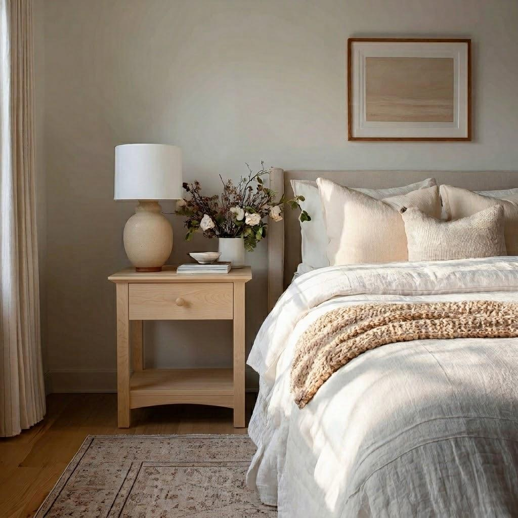 The Fairmont Solid Wood Nightstand – Handcrafted Bedroom Side Table with Timeless Design