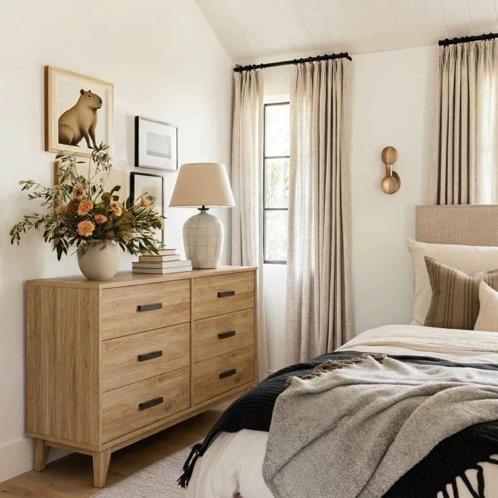 The Astoria Solid Wood Dresser – Handcrafted Bedroom Storage with Timeless Design