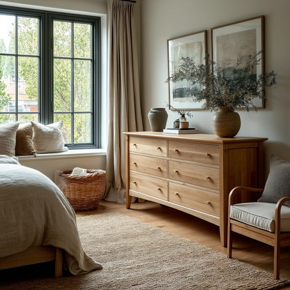 The Fairmont Solid Wood Dresser – Handcrafted Bedroom Storage with Classic Design