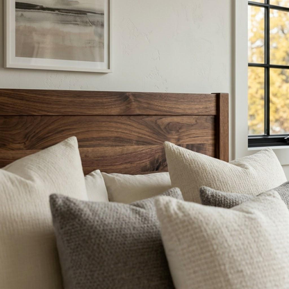 The Moore Walnut Bed Frame – Handcrafted Solid Wood Bed with Timeless Design